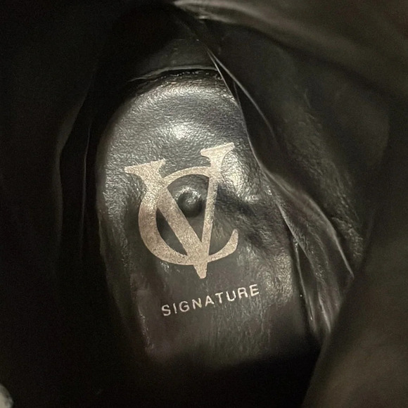 Vince Camuto Signature WARIS Moto Boots BLACK GUNMETAL - Picture 9 of 13